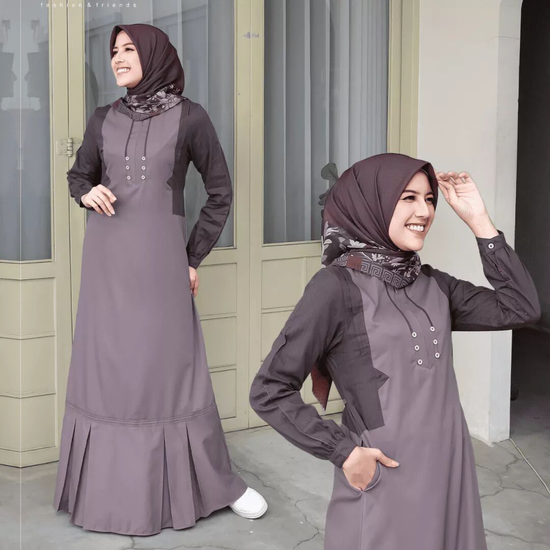 Gamis Warna Ungu Ethica Yang Buat Kamu Elegant Mempesona