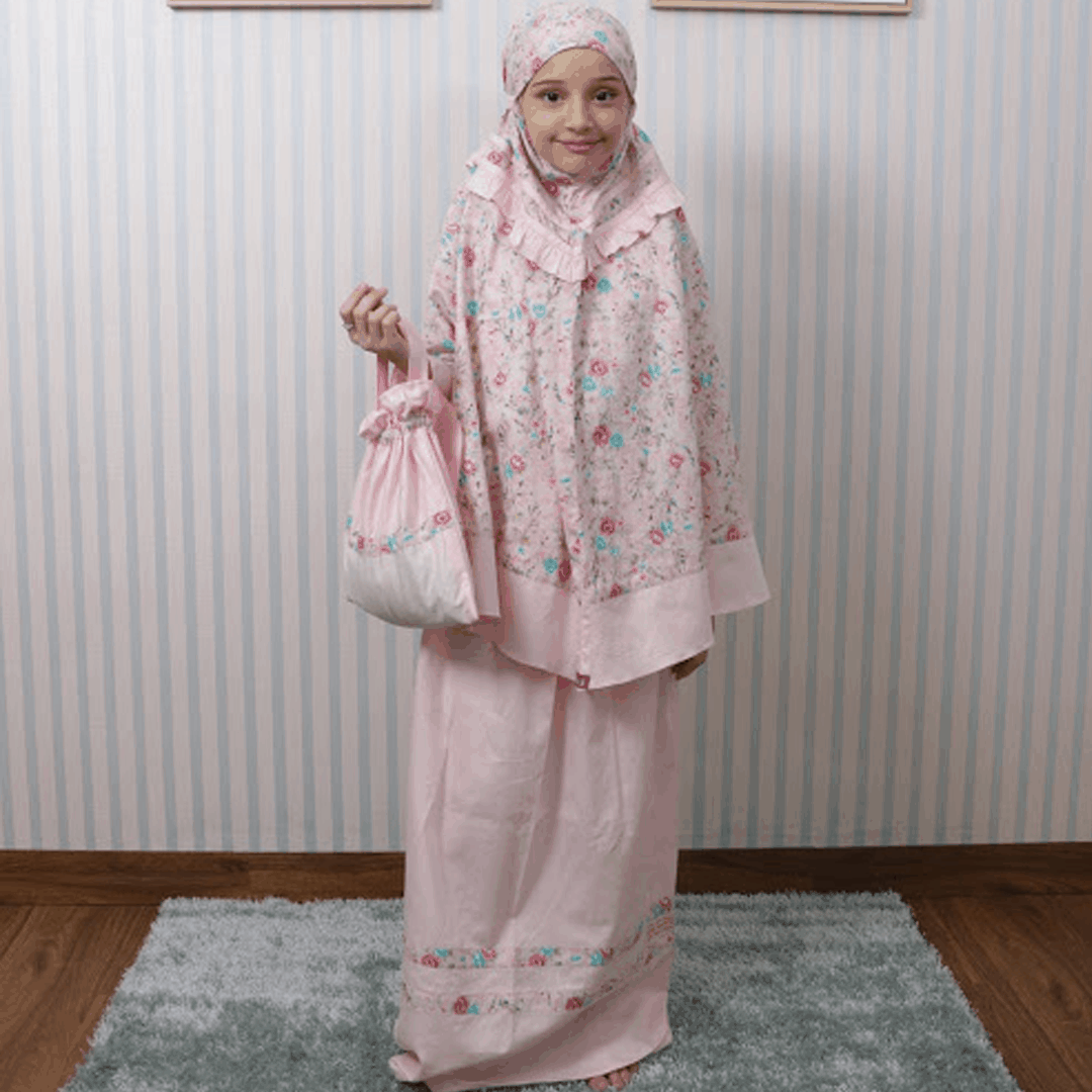  MUKENA  KIDS 03 PINK  Ethica Collection