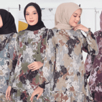 6 Ide Tampil Ceria Dengan Outfit Gamis Colorful